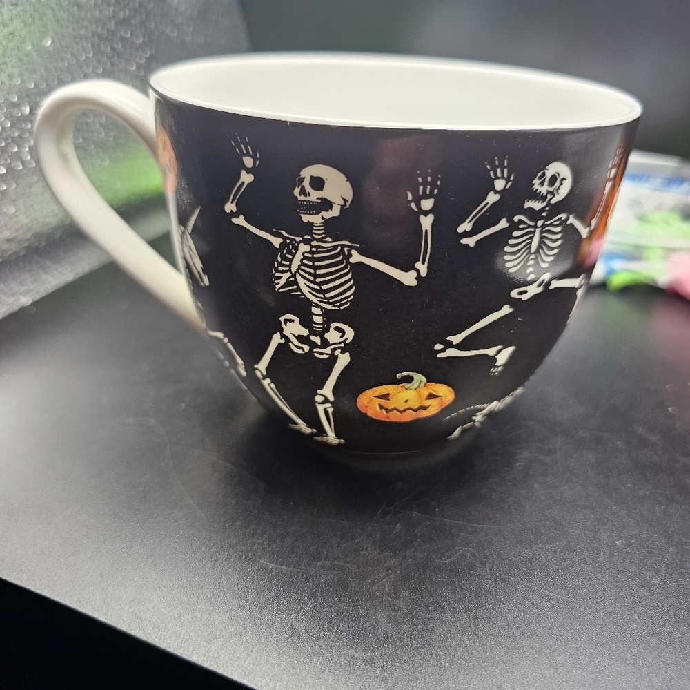 Halloween Cappuccino mug Harvest Green Studio
